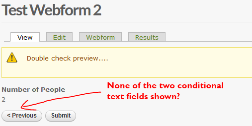No fields shown on preview